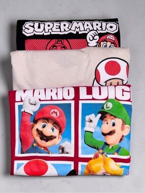 Mario bundle of 3 character Ts